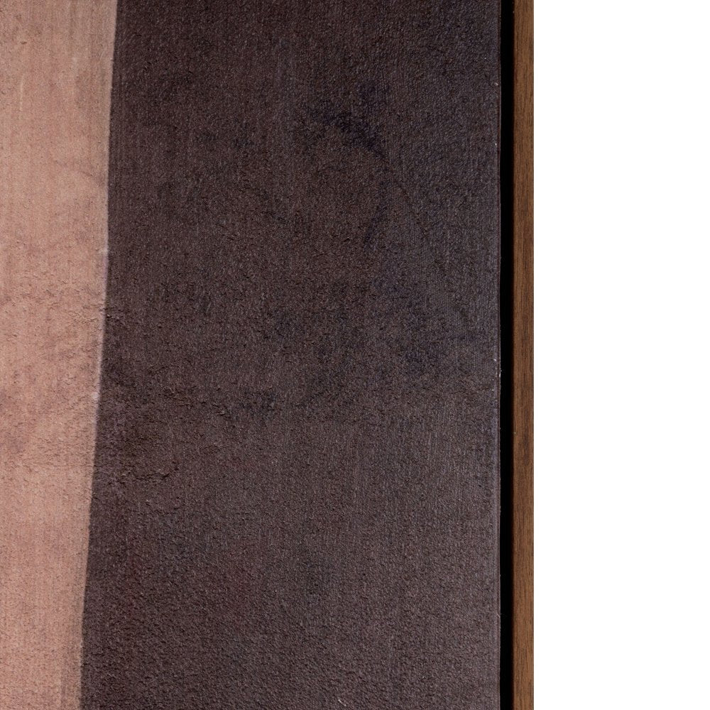 Moderato Hand Painted Brown Floater Frame Wall Art HomeRoots