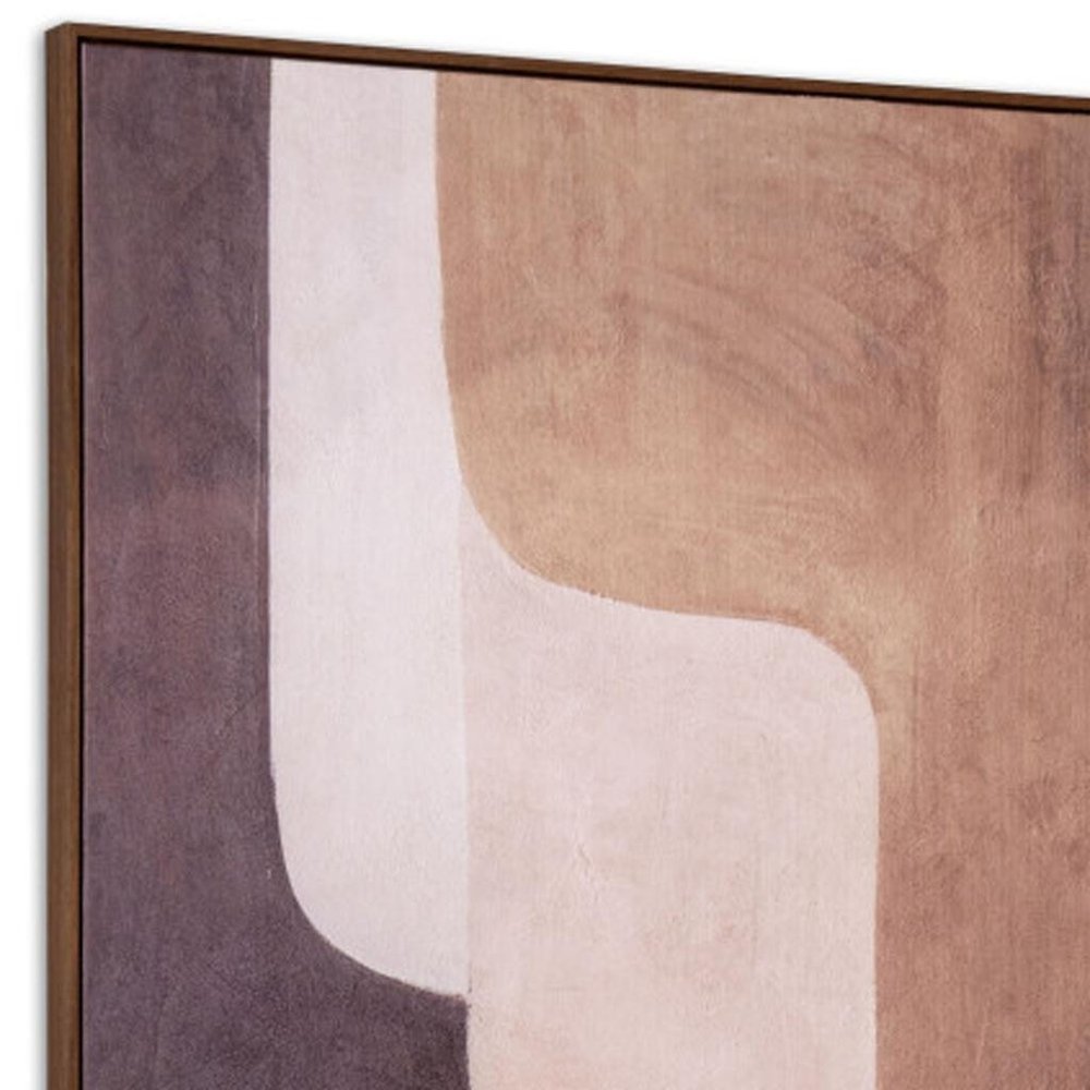 Moderato Hand Painted Brown Floater Frame Wall Art HomeRoots