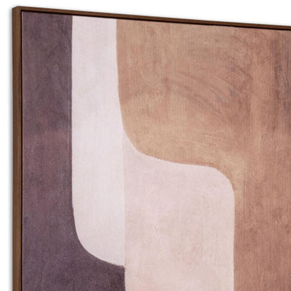 Moderato Hand Painted Brown Floater Frame Wall Art HomeRoots