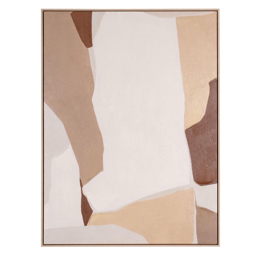 Gavotte I Hand Painted Brown Floater Frame Wall Art HomeRoots