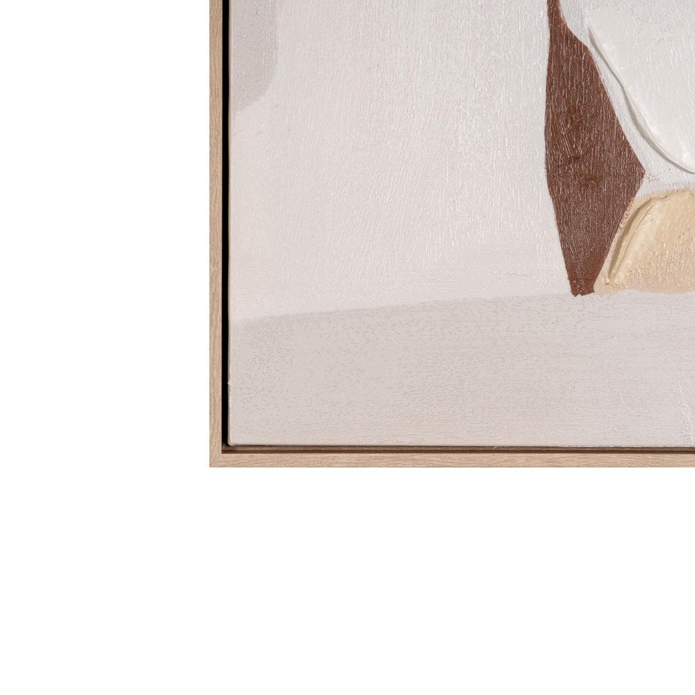 Gavotte I Hand Painted Brown Floater Frame Wall Art HomeRoots