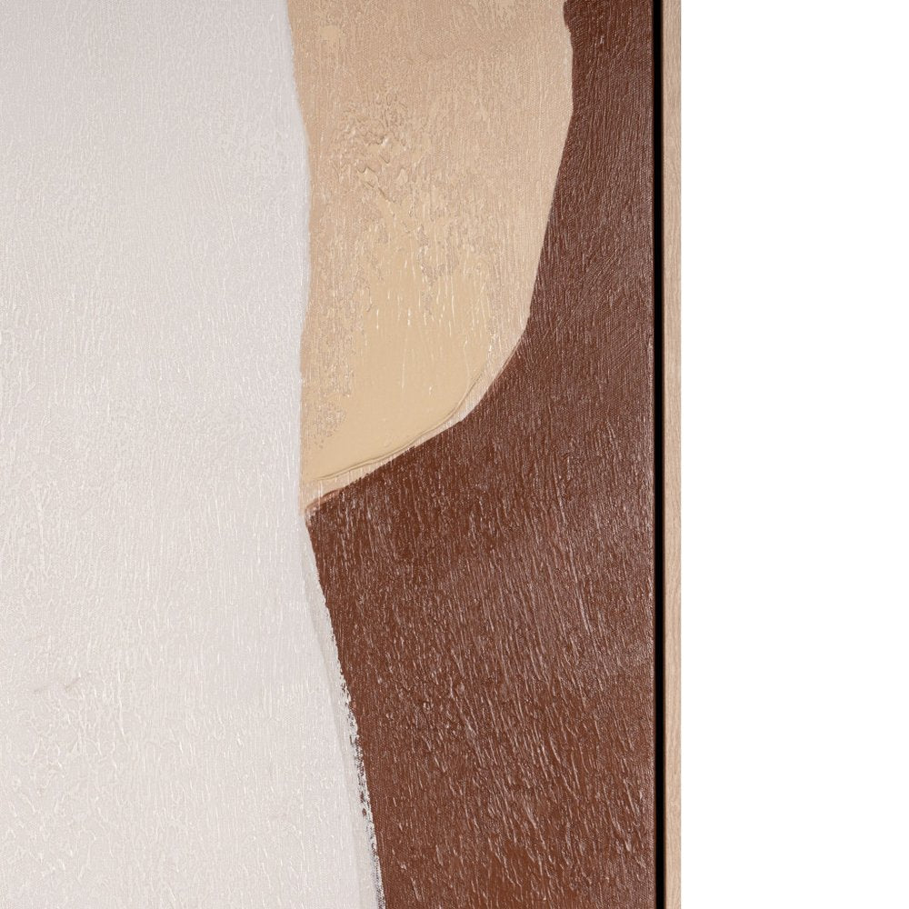 Gavotte I Hand Painted Brown Floater Frame Wall Art HomeRoots