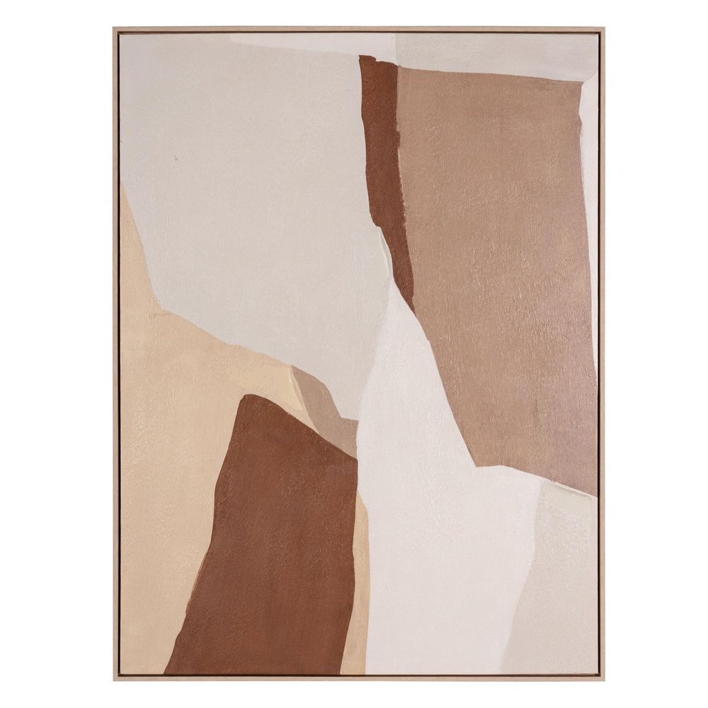 Gavotte II Hand Painted Brown Floater Frame Wall Art HomeRoots