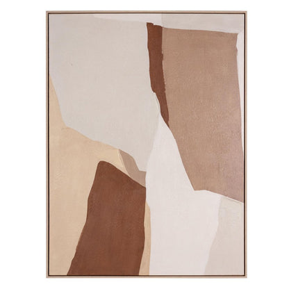 Gavotte II Hand Painted Brown Floater Frame Wall Art HomeRoots