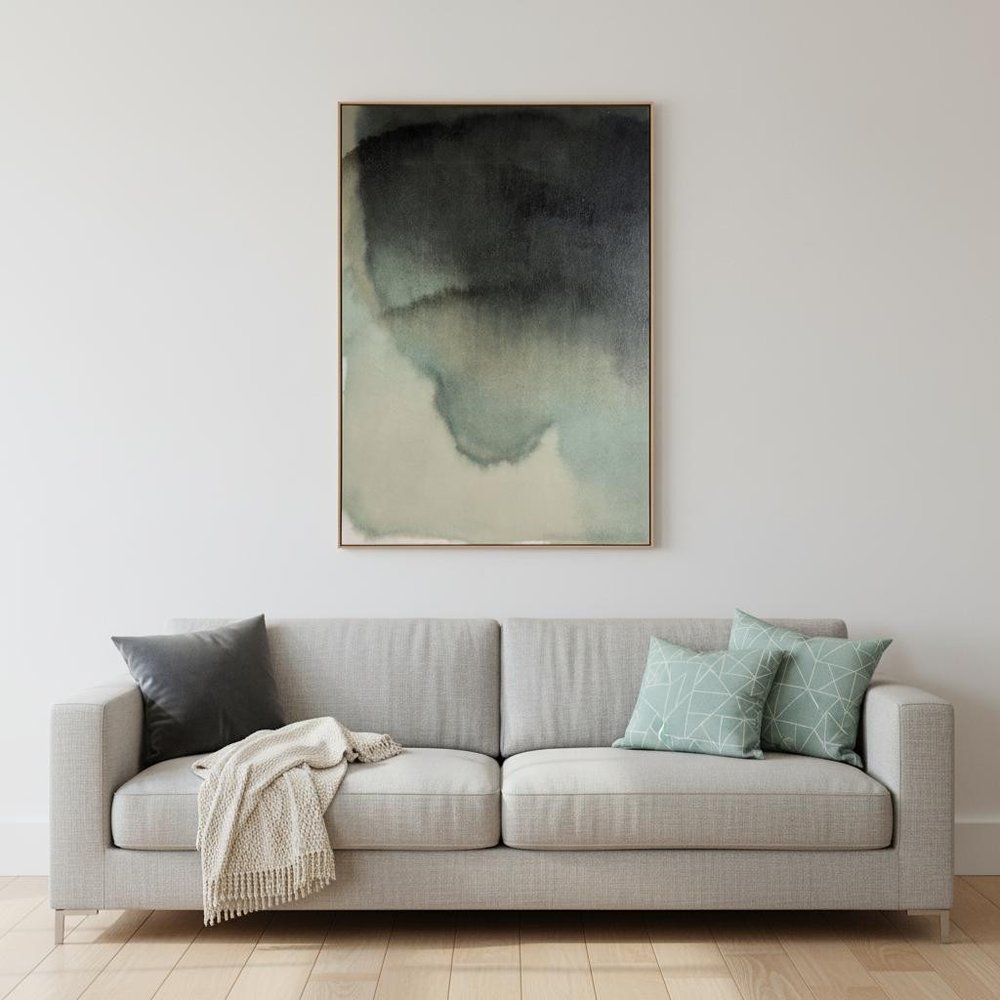 Evergreen Hand Painted Brown Floater Frame Wall Art HomeRoots