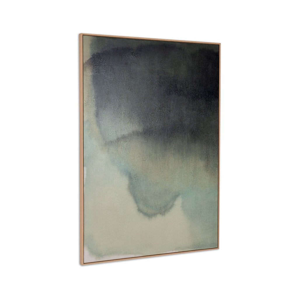 Evergreen Hand Painted Brown Floater Frame Wall Art HomeRoots