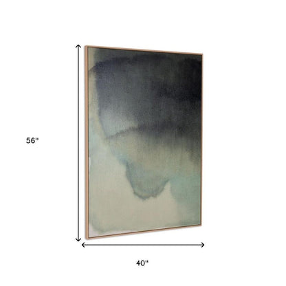 Evergreen Hand Painted Brown Floater Frame Wall Art HomeRoots