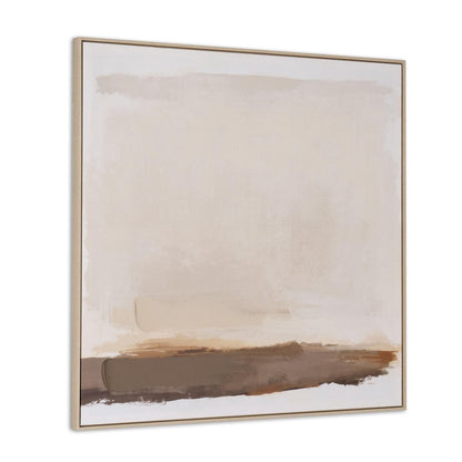 Adagio Hand Painted Brown Floater Frame Wall Art HomeRoots