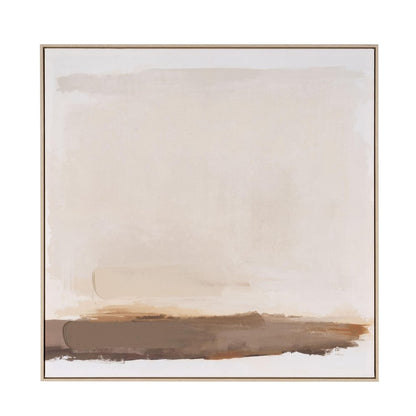 Adagio Hand Painted Brown Floater Frame Wall Art HomeRoots