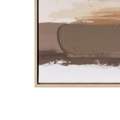 Adagio Hand Painted Brown Floater Frame Wall Art HomeRoots