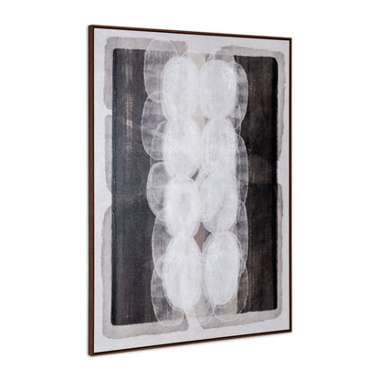Motif Hand Painted Brown Floater Frame Wall Art HomeRoots