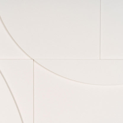 White Minimalist Geo Brown Shadowbox Wall Art HomeRoots