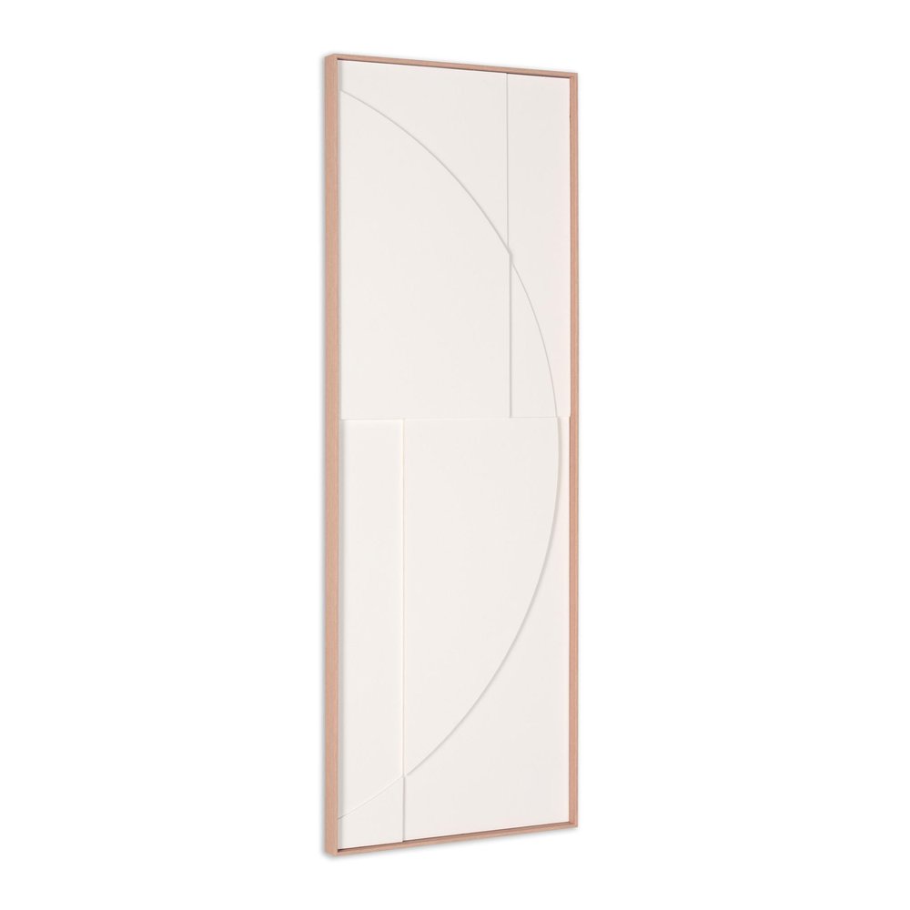 White Geo Brown Shadowbox Wall Art HomeRoots
