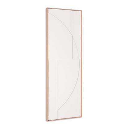 White Geo Brown Shadowbox Wall Art HomeRoots