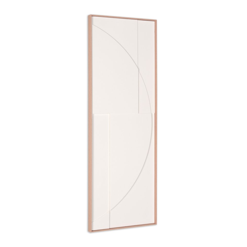 White Geo Brown Shadowbox Wall Art HomeRoots