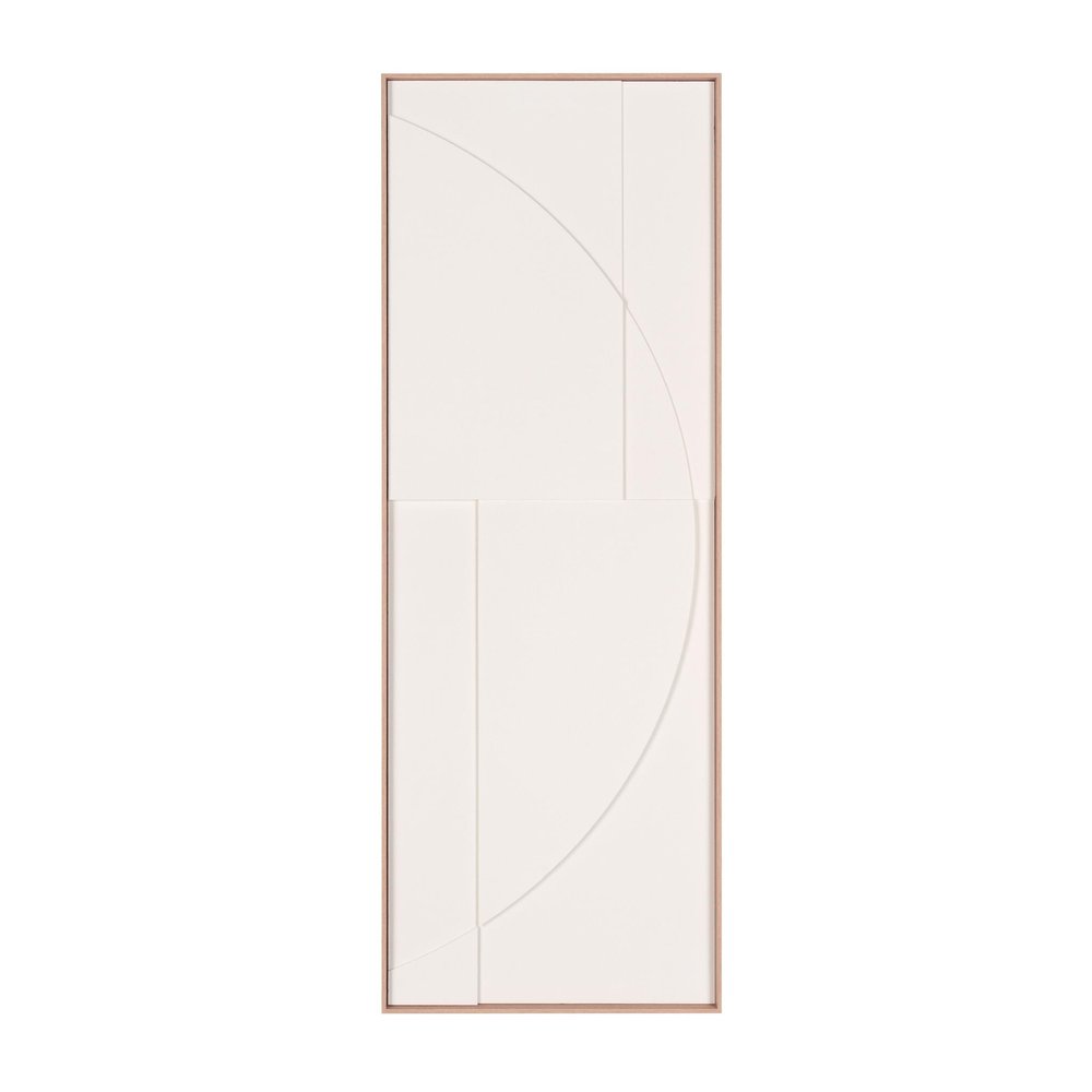 White Geo Brown Shadowbox Wall Art HomeRoots