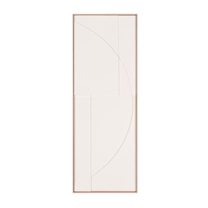 White Geo Brown Shadowbox Wall Art HomeRoots