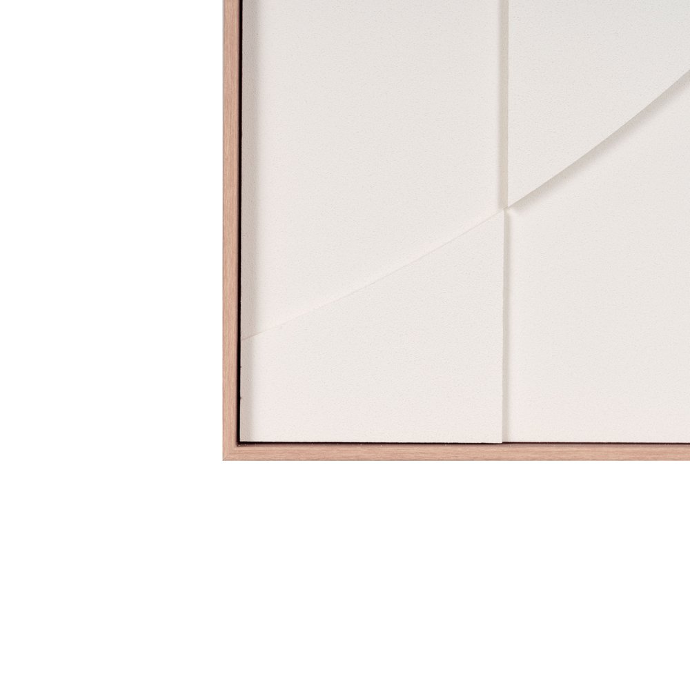 White Geo Brown Shadowbox Wall Art HomeRoots