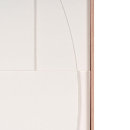 White Geo Brown Shadowbox Wall Art HomeRoots