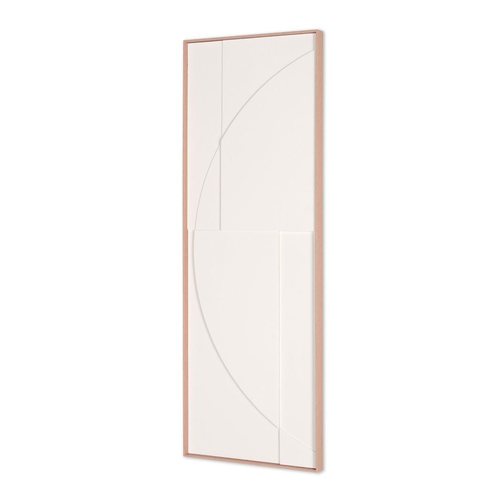 White Geo Brown Shadowbox Wall Art HomeRoots