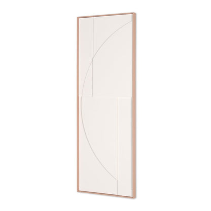 White Geo Brown Shadowbox Wall Art HomeRoots