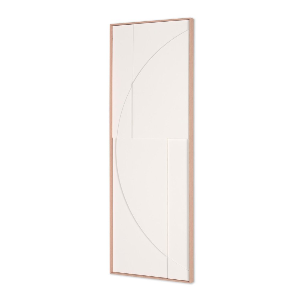 White Geo Brown Shadowbox Wall Art HomeRoots