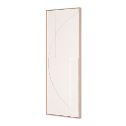 White Geo Brown Shadowbox Wall Art HomeRoots