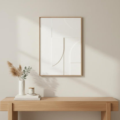 White Geo Mache Brown Shadowbox Wall Art HomeRoots