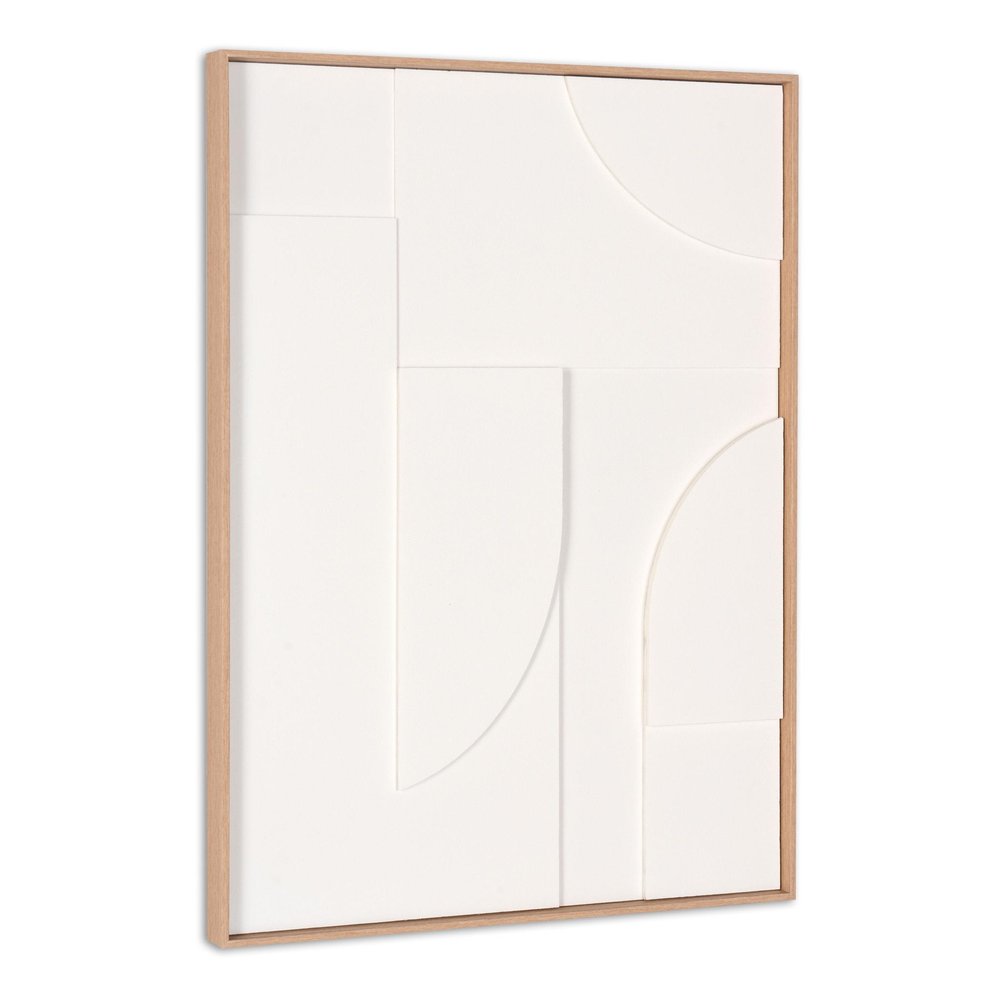 White Geo Mache Brown Shadowbox Wall Art HomeRoots