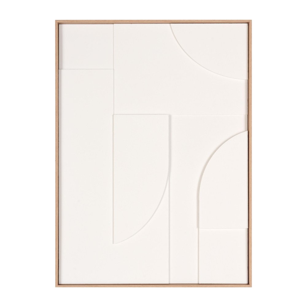White Geo Mache Brown Shadowbox Wall Art HomeRoots