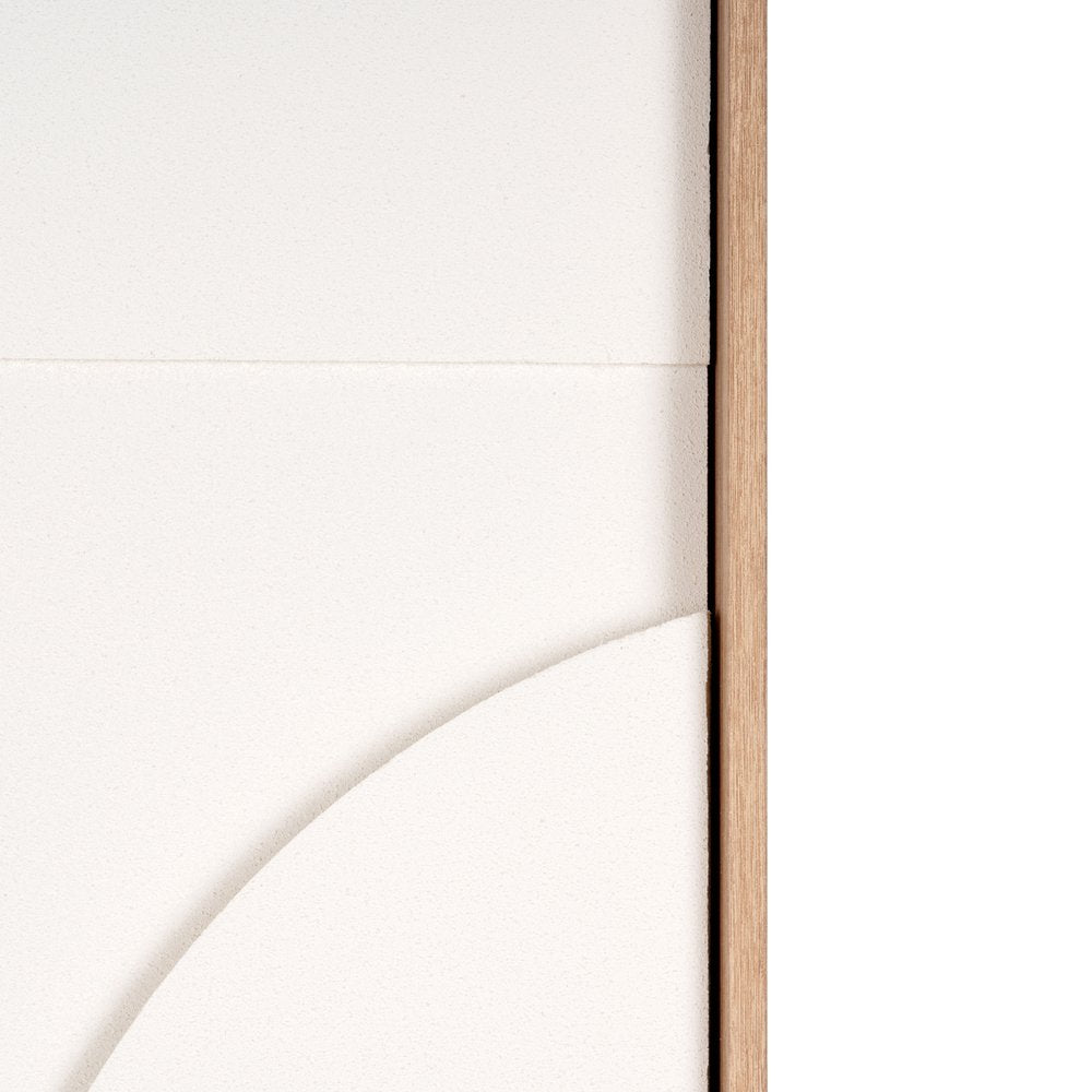 White Geo Mache Brown Shadowbox Wall Art HomeRoots