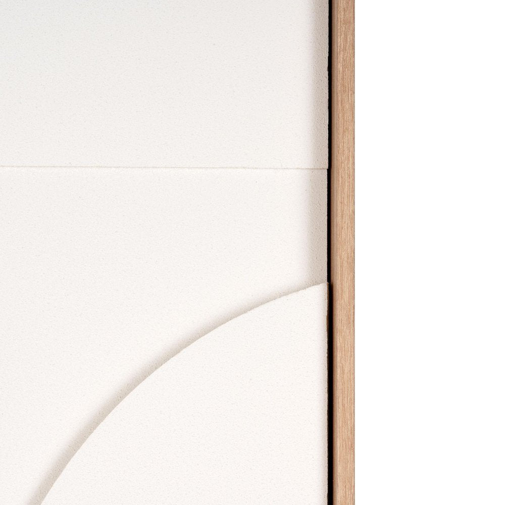 White Geo Mache Brown Shadowbox Wall Art HomeRoots