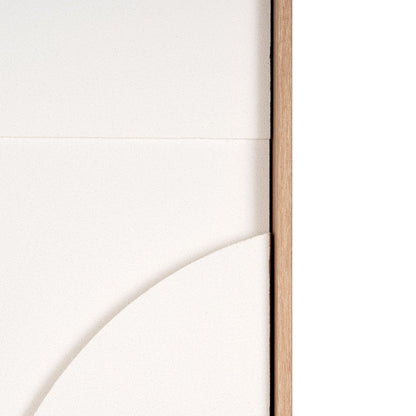 White Geo Mache Brown Shadowbox Wall Art HomeRoots