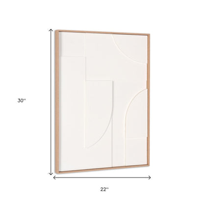 White Geo Mache Brown Shadowbox Wall Art HomeRoots