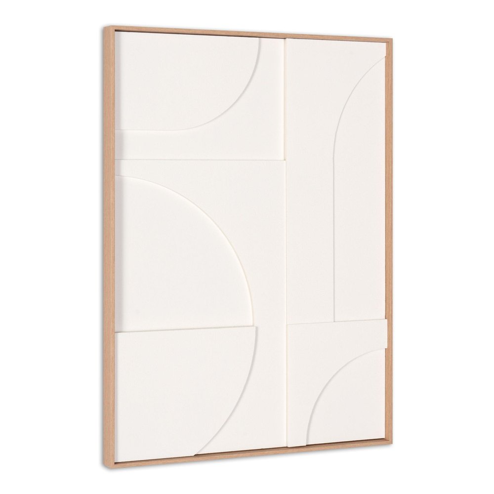 Modern Geo Shapes Brown Shadowbox Wall Art HomeRoots