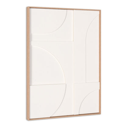 Modern Geo Shapes Brown Shadowbox Wall Art HomeRoots