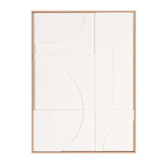 Modern Geo Shapes Brown Shadowbox Wall Art HomeRoots