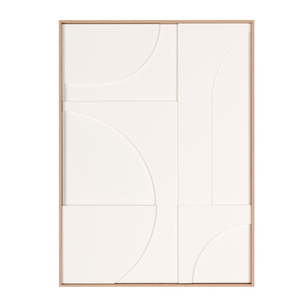 Modern Geo Shapes Brown Shadowbox Wall Art HomeRoots