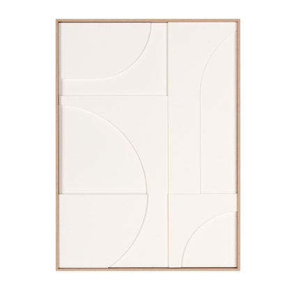 Modern Geo Shapes Brown Shadowbox Wall Art HomeRoots