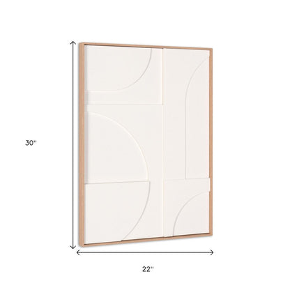Modern Geo Shapes Brown Shadowbox Wall Art HomeRoots