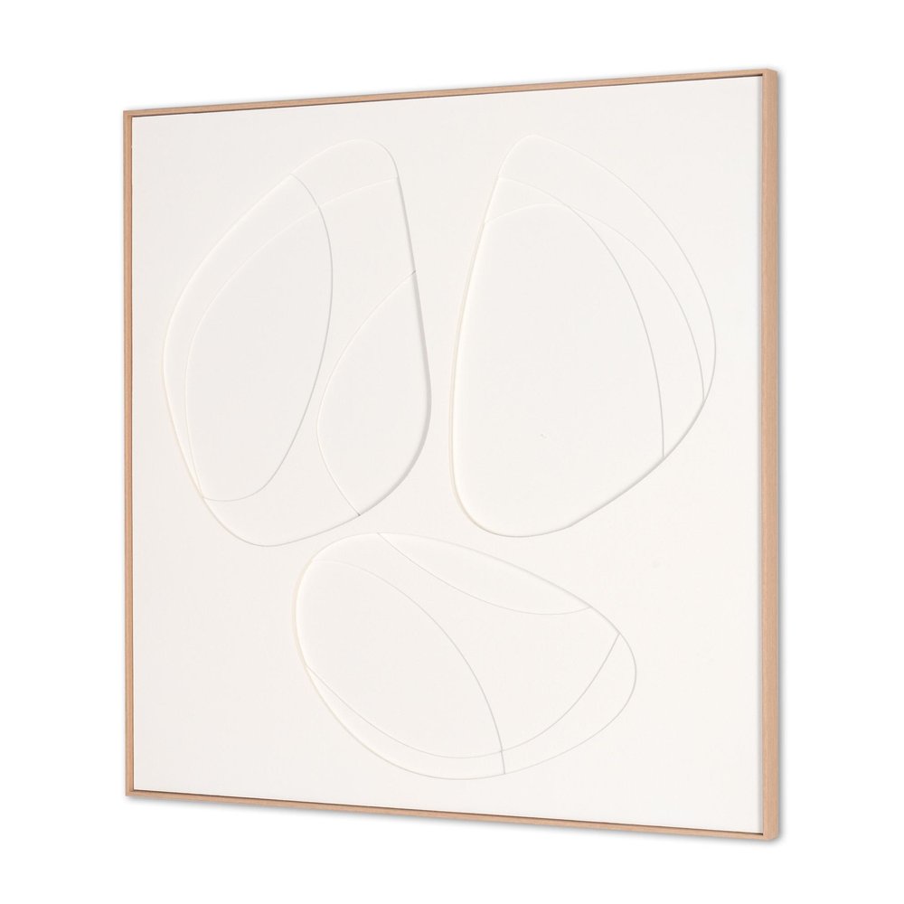 White Geo Trio Brown Shadowbox Wall Art HomeRoots