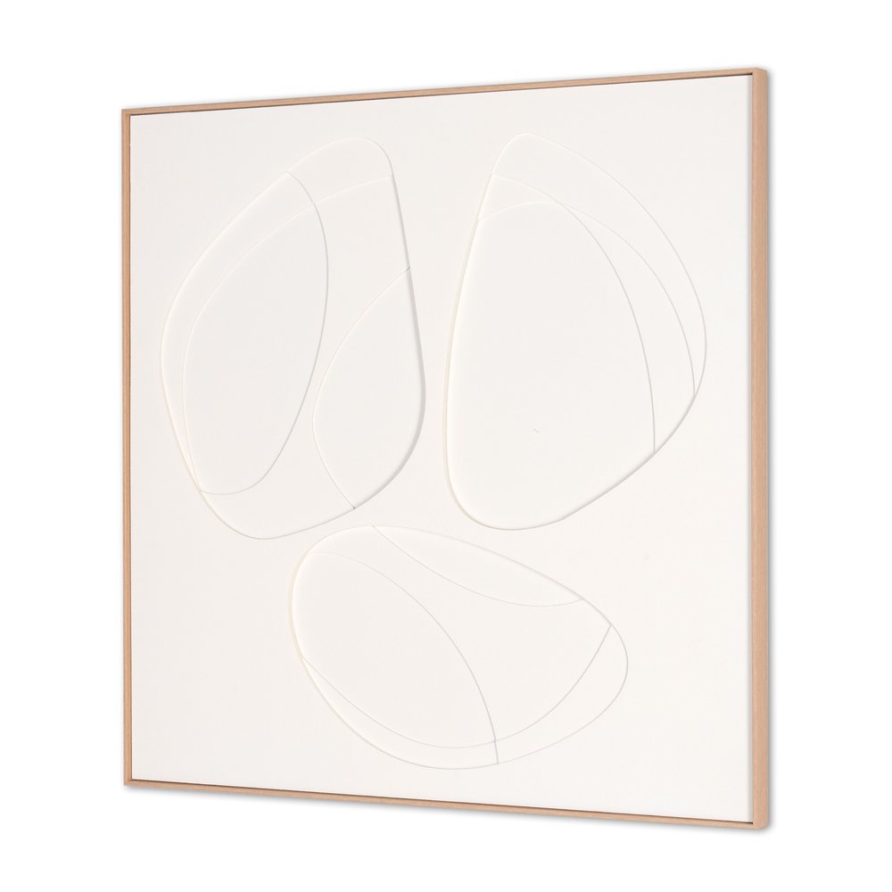 White Geo Trio Brown Shadowbox Wall Art HomeRoots