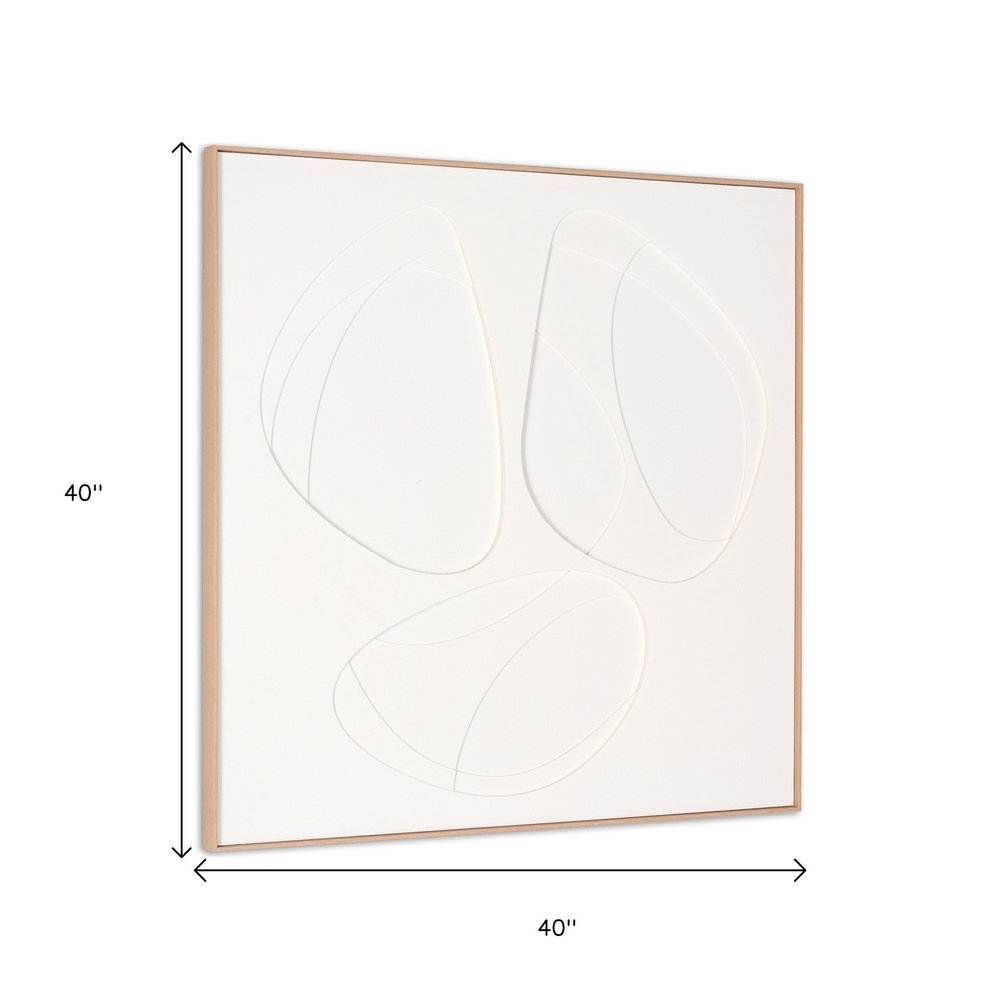 White Geo Trio Brown Shadowbox Wall Art HomeRoots