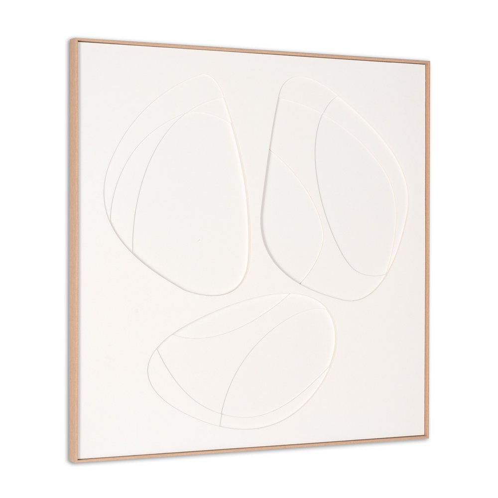 White Geo Trio Brown Shadowbox Wall Art HomeRoots