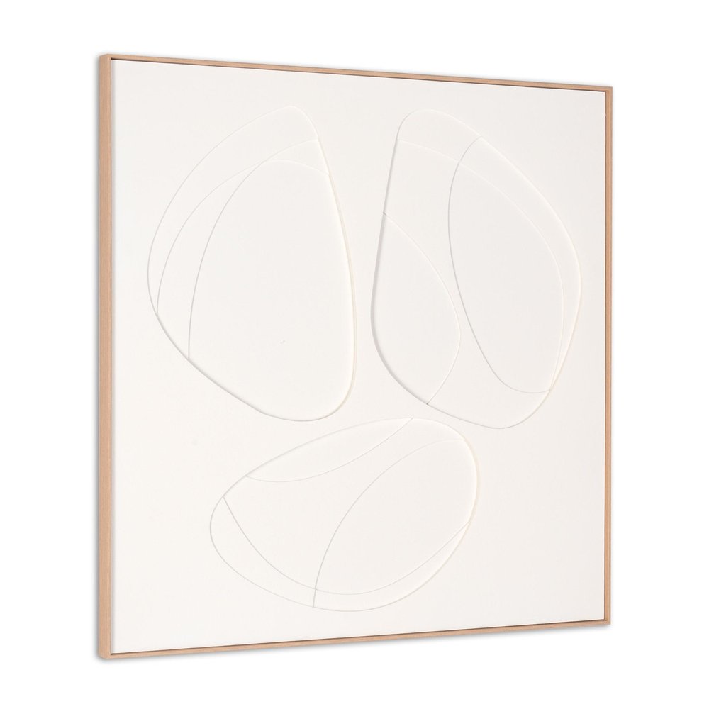 White Geo Trio Brown Shadowbox Wall Art HomeRoots