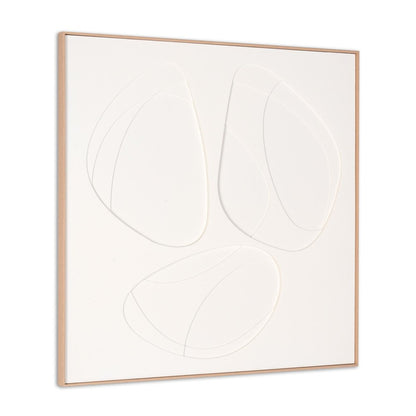 White Geo Trio Brown Shadowbox Wall Art HomeRoots