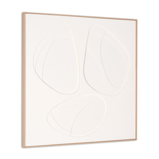 White Geo Trio Brown Shadowbox Wall Art HomeRoots