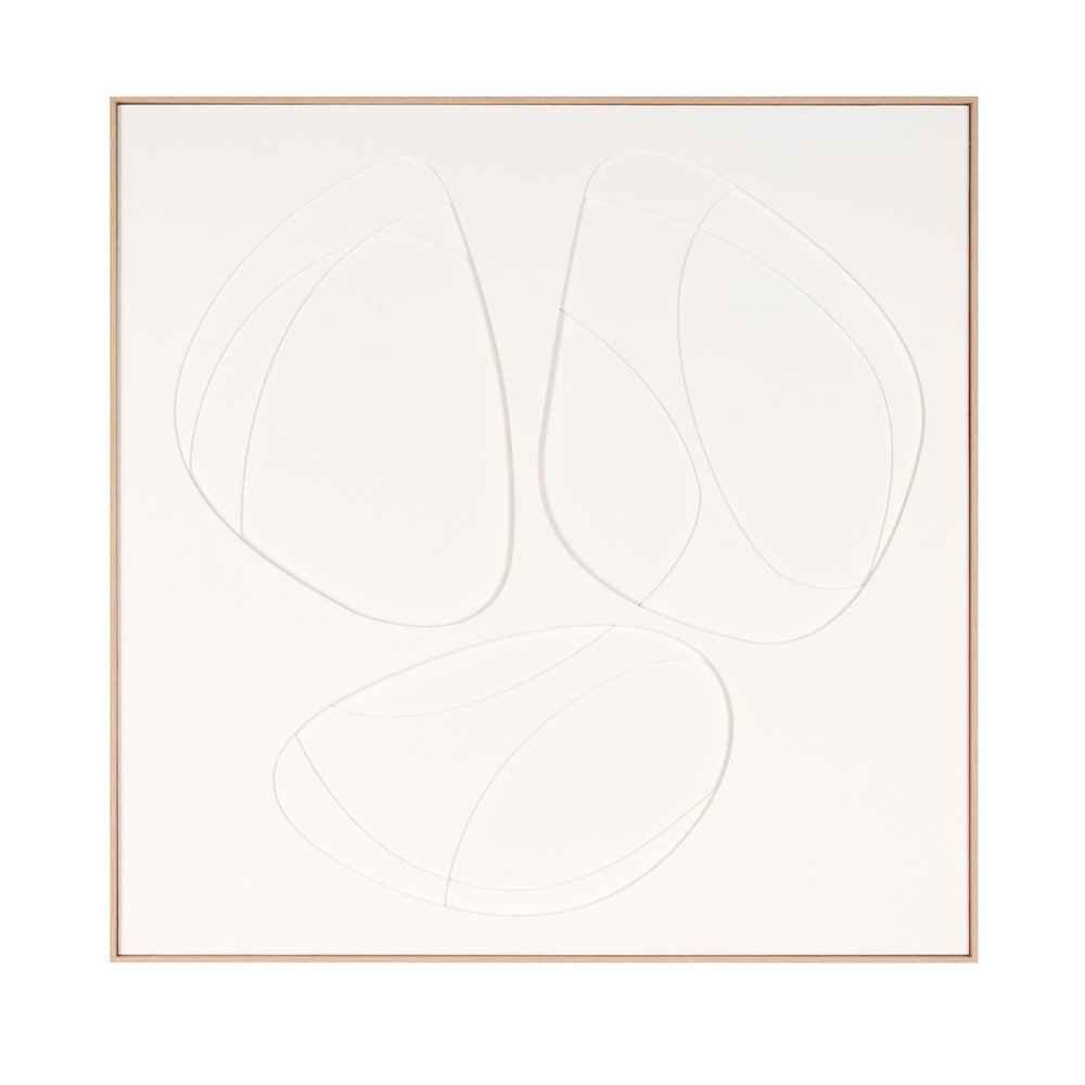 White Geo Trio Brown Shadowbox Wall Art HomeRoots