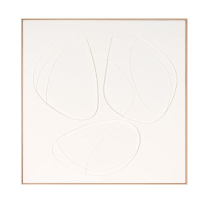 White Geo Trio Brown Shadowbox Wall Art HomeRoots