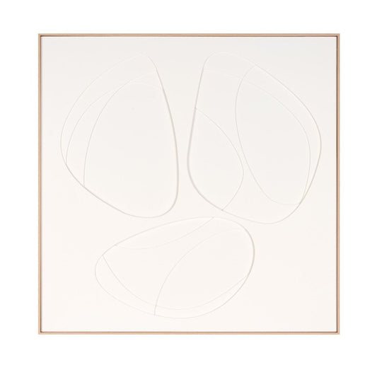White Geo Trio Brown Shadowbox Wall Art HomeRoots